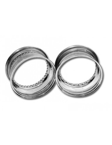 Rim 15x4.00 - 80 holes - polished stainless steel