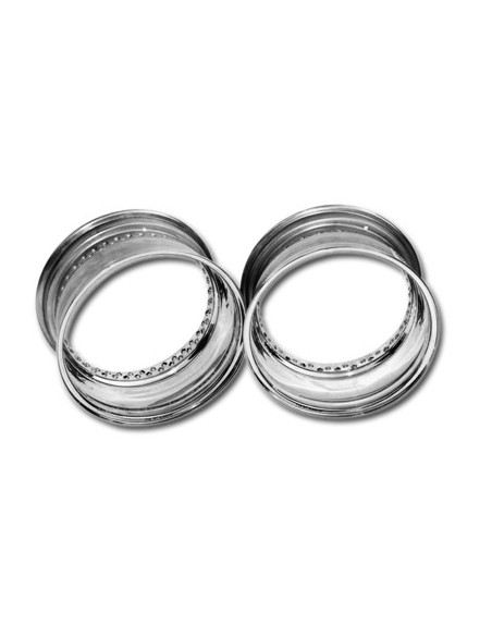 Rim 15x8.00 - 80 holes - polished stainless steel