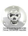 Clutch cover derby cover Chrome with skull for Dyna from 1999 to 2017rif OEM 25414-99