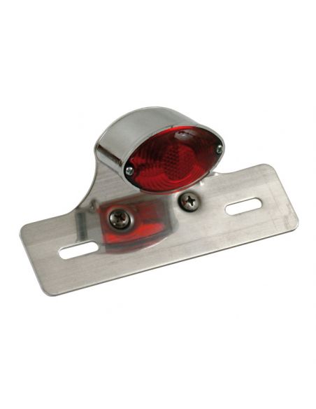REAR cateye MINI headlight with homologated license plate holder
