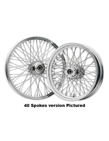 Rear wheel. 16 x 3,5 - 80 chrome spokes