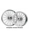 Rear wheel. 16 x 3,5 - 80 chrome spokes