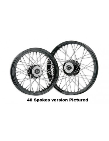 Rear wheel. 16 x 3,5 - 80 spokes black