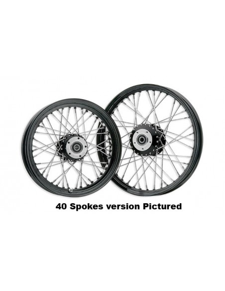 Rear wheel. 18 x 3,5 - 80 spokes black