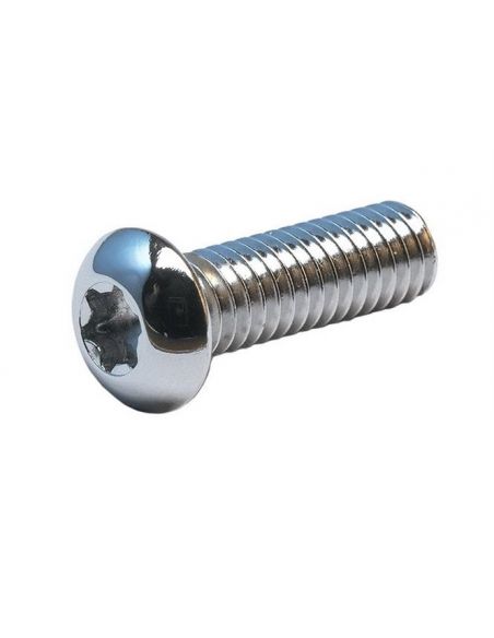 Rounded screws torx in chrome inches 8/32 16 mm long