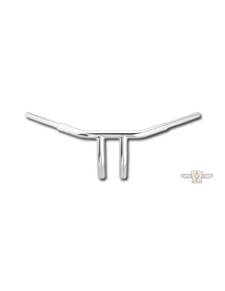 Handlebar T Bar pullback 1-1/4" high 10" Wide 77cm Chrome, for Electronic Accelerator, pre-drilled,