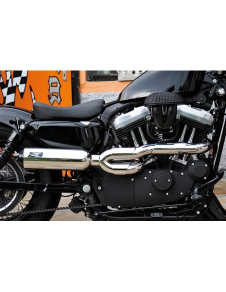 Exhaust BSL THE BOMB polished Approved for Sportster