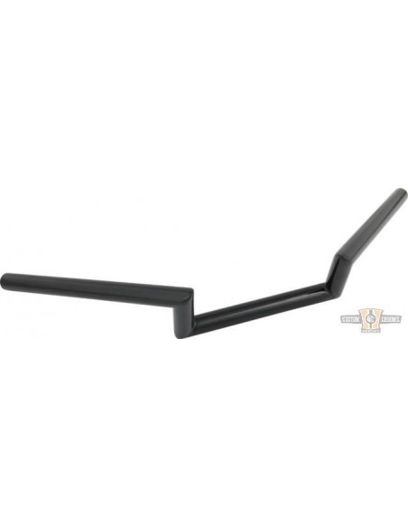 Handlebar Z Bar narrow 1" high 4" Wide 63cm black, with dimples,