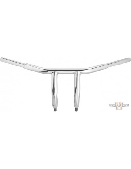 Handlebar T Bar 1-1/4" high 4,5" Wide 77cm Chromed, pre-perforated,- for Springer