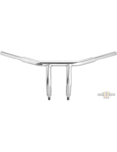 Handlebar T Bar 1-1/4" high 4,5" Wide 77cm Chromed, pre-perforated,- for Springer