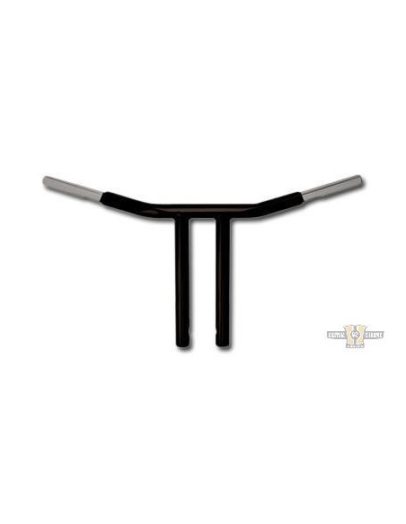 Handlebar T Bar Psycho 1-1/4" high 10" Wide 77cm black, for Electronic Accelerator, pre-drilled,