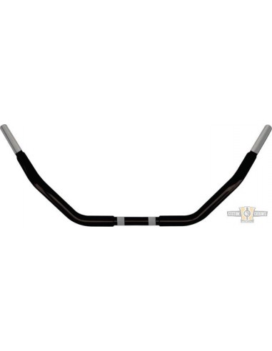Handlebar Road King 1-1/4" high 5.5" Wide 90cm black, for Electronic Accelerator, pre-drilled,