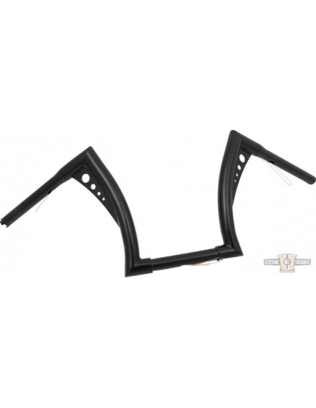 Handlebar Bonanza Low 1-1/4" high 12" Wide 81cm black, for Electronic Accelerator, pre-drilled,