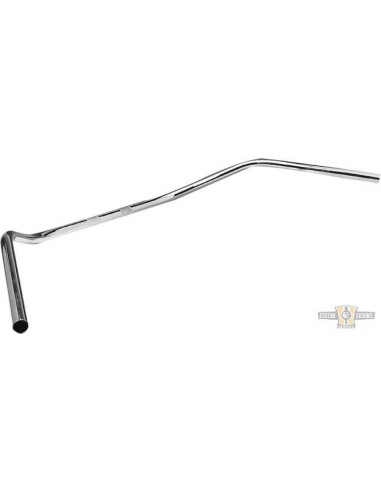 Handlebar Dirty 1" high 5" Wide 97cm Chrome, without dimples,