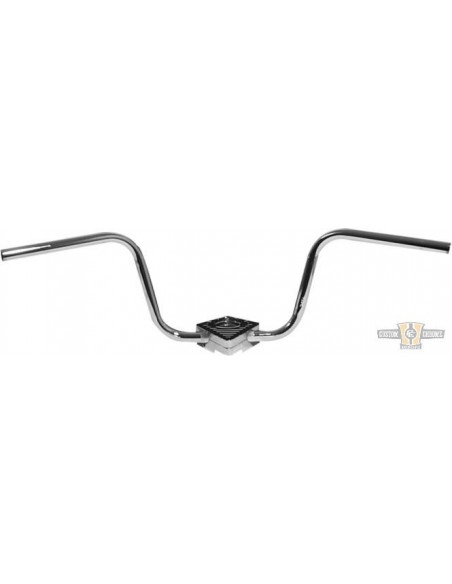 Handlebar Ape Hanger 1" high 11" Chrome without dimples