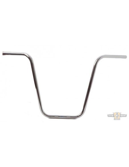 Handlebar Ape Hanger 1" high 20" Chrome without dimples,