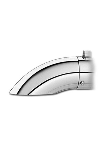 Chrome-plated supertrapp final cap For Low Roller exhaust systems