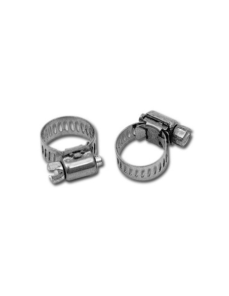 Chrome tube clamps 7/32" (pack of 10 pieces)