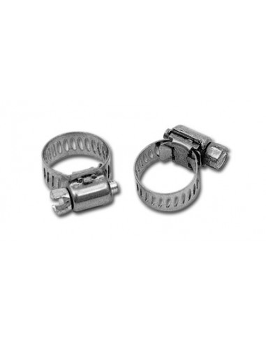 Chrome tube clamps 7/32" (pack of 10 pieces)