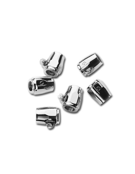 Chromed G tube clamps 1/4" (pack of 6 pieces)