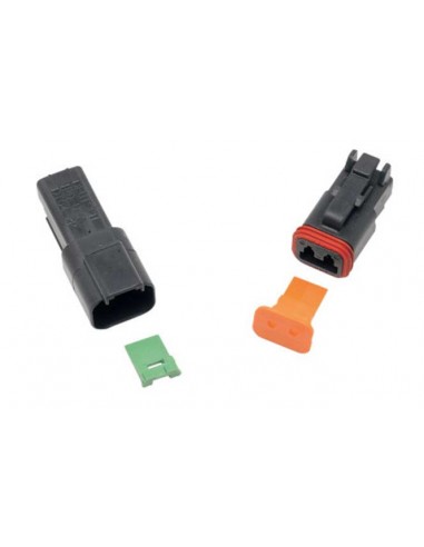 12-Wire Male Plug - Black - DT Series