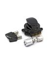 Ignition key lock and black steering lock for Softail from 1996 to 2010 ref OEM