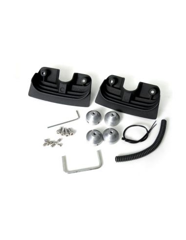 Black covers for tested bolts and spark plugs for Dyna, Softail and Touring from 1999 to 2017 by injection