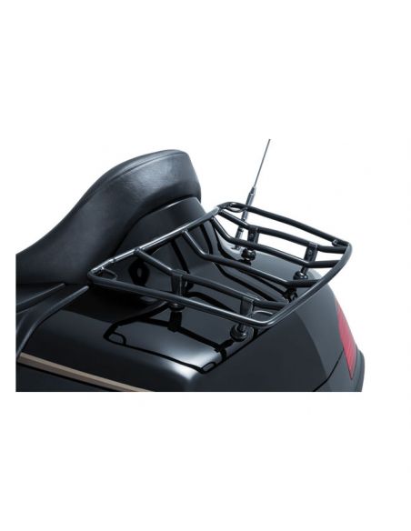 Glossy black adjustable luggage rack for tourpack for Touring from 1980 to 2021