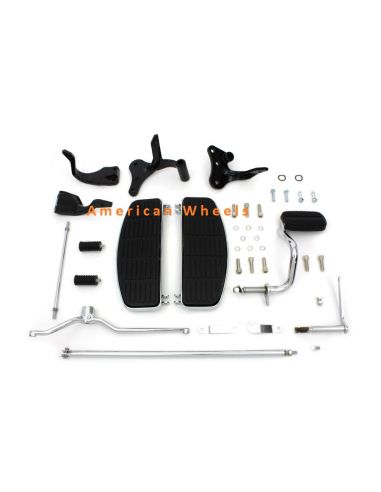 Complete advanced controls with footpegs for Dyna from 1996 to 2005