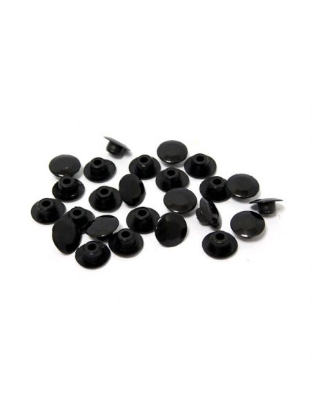 Black lids for screws plate rise (pack of 25 pieces)