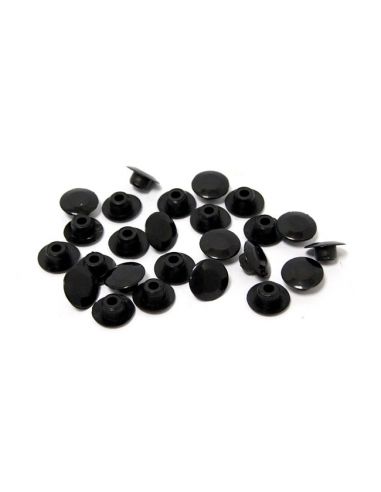 Black lids for screws plate rise (pack of 25 pieces)