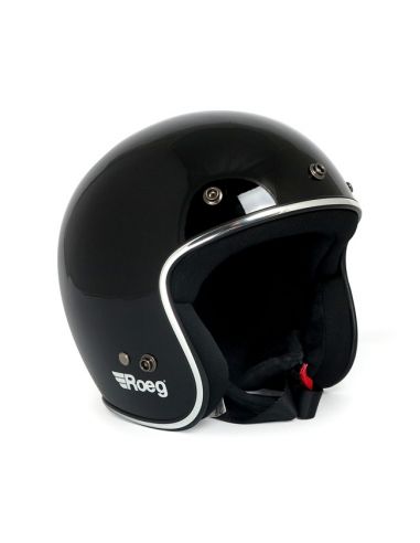 Glossy black Roeg approved helmet
