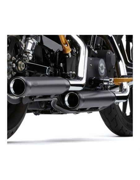 Cobra NH Series Slip-On Mufflers for Spotsters from 2004 to 2013 black