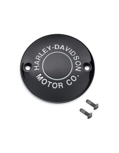 Point Cover HD Motor CO. black for FL, FX, FXR, Dyna, Softail and Touring from 1970 to 1999 ref OEM 25600134