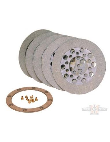 Organic friction clutch disc kit for FL,FX and FXR from 1968 to early 1984 (OEM 37850-68)
