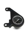 Black Ness oil pressure gauge kit with bracket For Dyna, Softail and Touring from 2000 to 2017