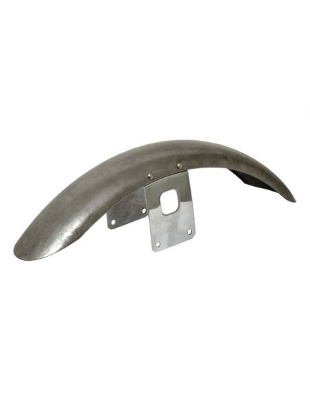 Front fender 19" - 21" raw with chrome brackets for FXR 86-94