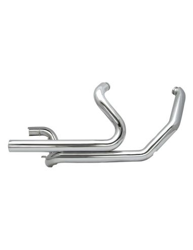 Exhaust manifolds S&S Power Tune Duals chrome for Touring from 1995 to 2008