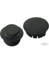Black POP-UP petrol caps for Dyna and Softail96-17 (right ventilated + left fake)