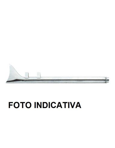 78 cm long 1-3/4" Fishtail muffler paughco CHROME RIGHT for FLSTS and FLSTSC from 1997 to 2006
