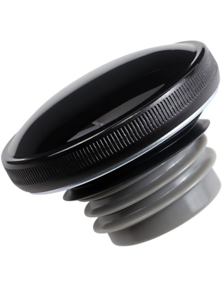 Glossy black ventilated petrol cap from 1996 to 2017