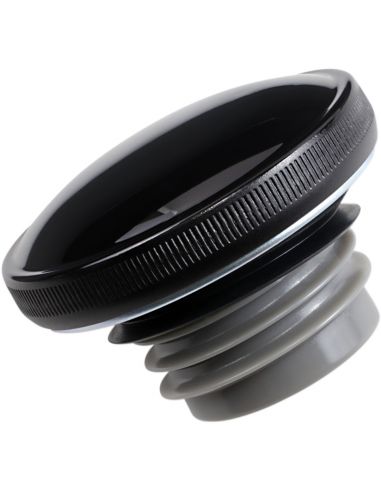 Glossy black ventilated petrol cap from 1996 to 2017