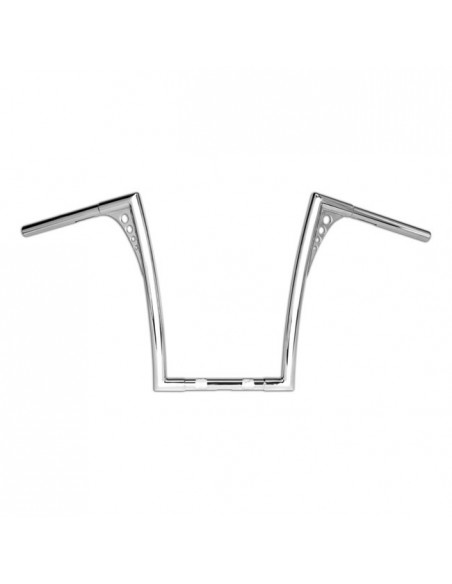 Handlebar Vintage King 1-1/8" high 19" Wide 96cm Chrome, with dimples, pre-drilled,