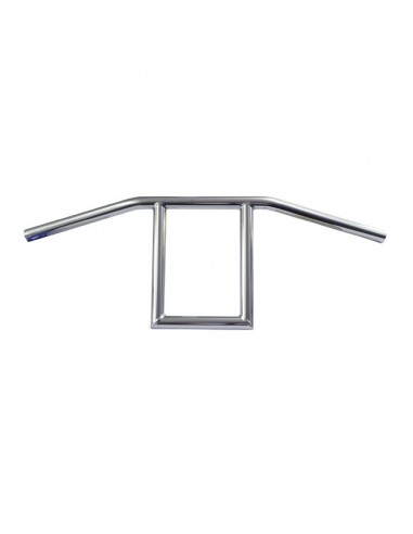 Handlebar Window 1'' high 9'', Wide 68,5cm, Chrome, without dimples