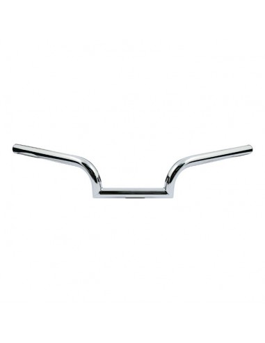 Handlebar Mustache 1'' high 3'', 66cm wide, Chrome, without dimples