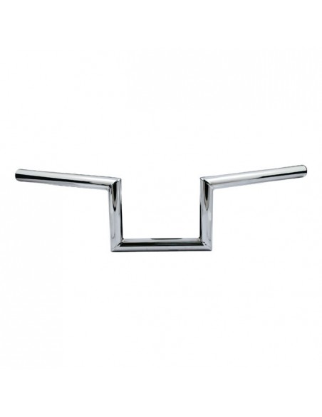 Handlebar Zed 1" high 5" Wide 60cm Chrome, without dimples,