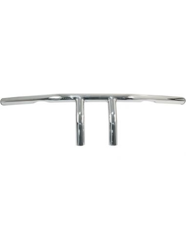 Handlebar T Bar pullback 1" high 4" Wide 61cm, cromo with dimples