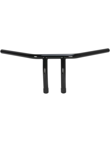Handlebar T Bar pullback 1" high 6" Wide 61cm, black with dimples