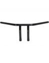 Handlebar T Bar pullback 1" high 6" Wide 61cm, black with dimples