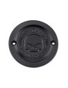 Point Cover HD Skull black for FL, FX, FXR, Dyna, Softail and Touring from 1970 to 1999 ref OEM 25600089